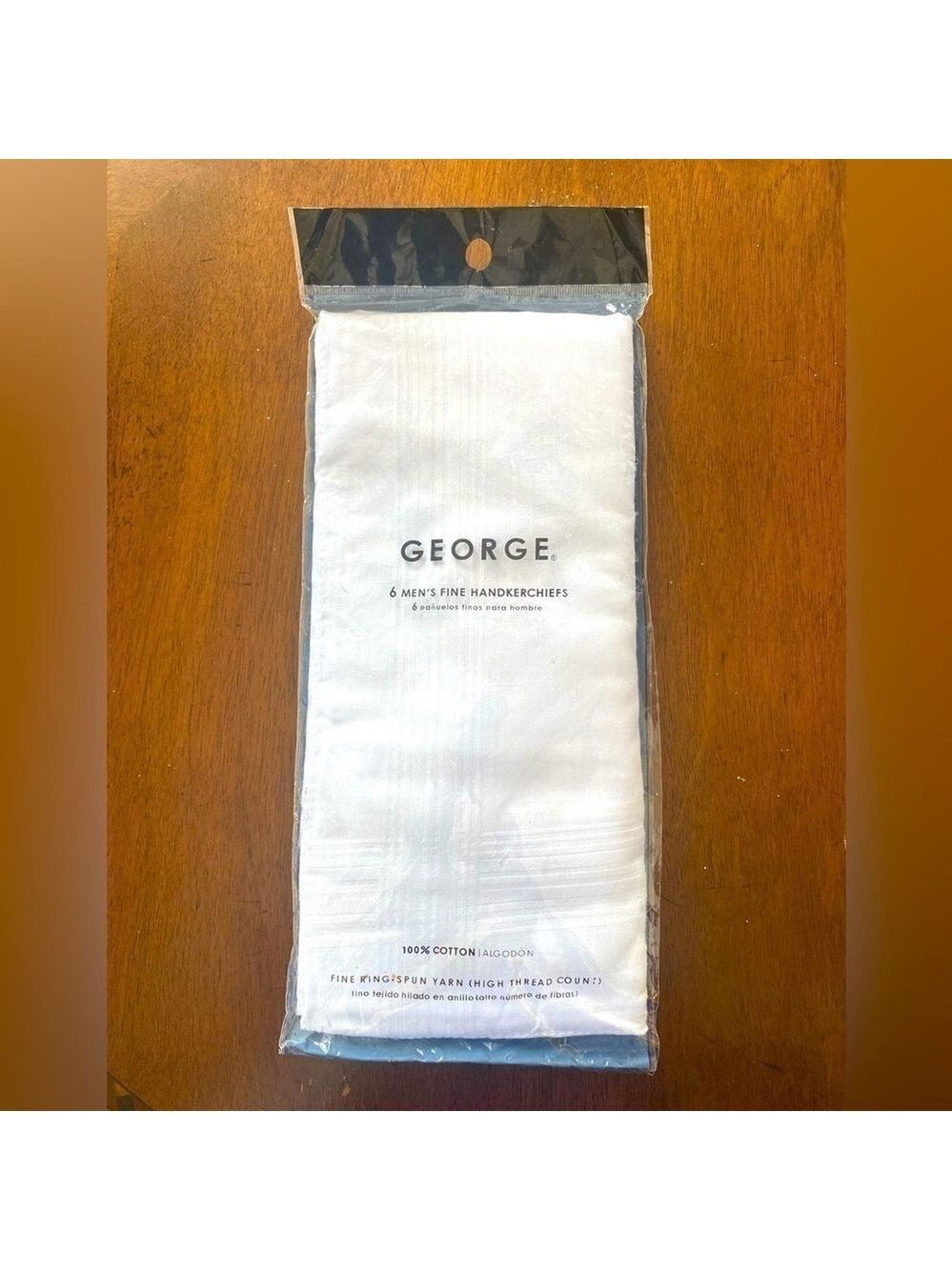 NWT- George fine handkerchief 6 in a pack white high thread count